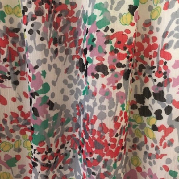 Chiffon Confetti Print Dress - Picture 6 of 9